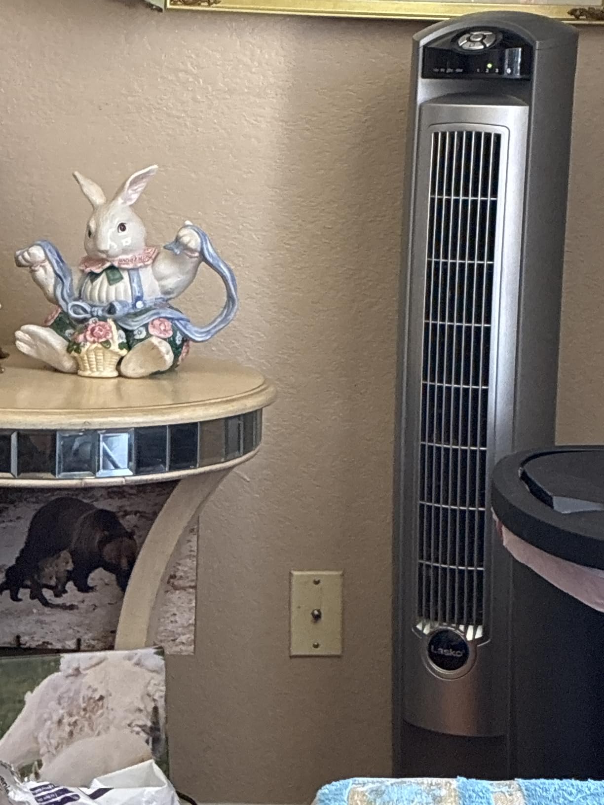 Lasko Oscillating Tower Fan with Remote, Quiet Floor Fans for Bedroom, 42