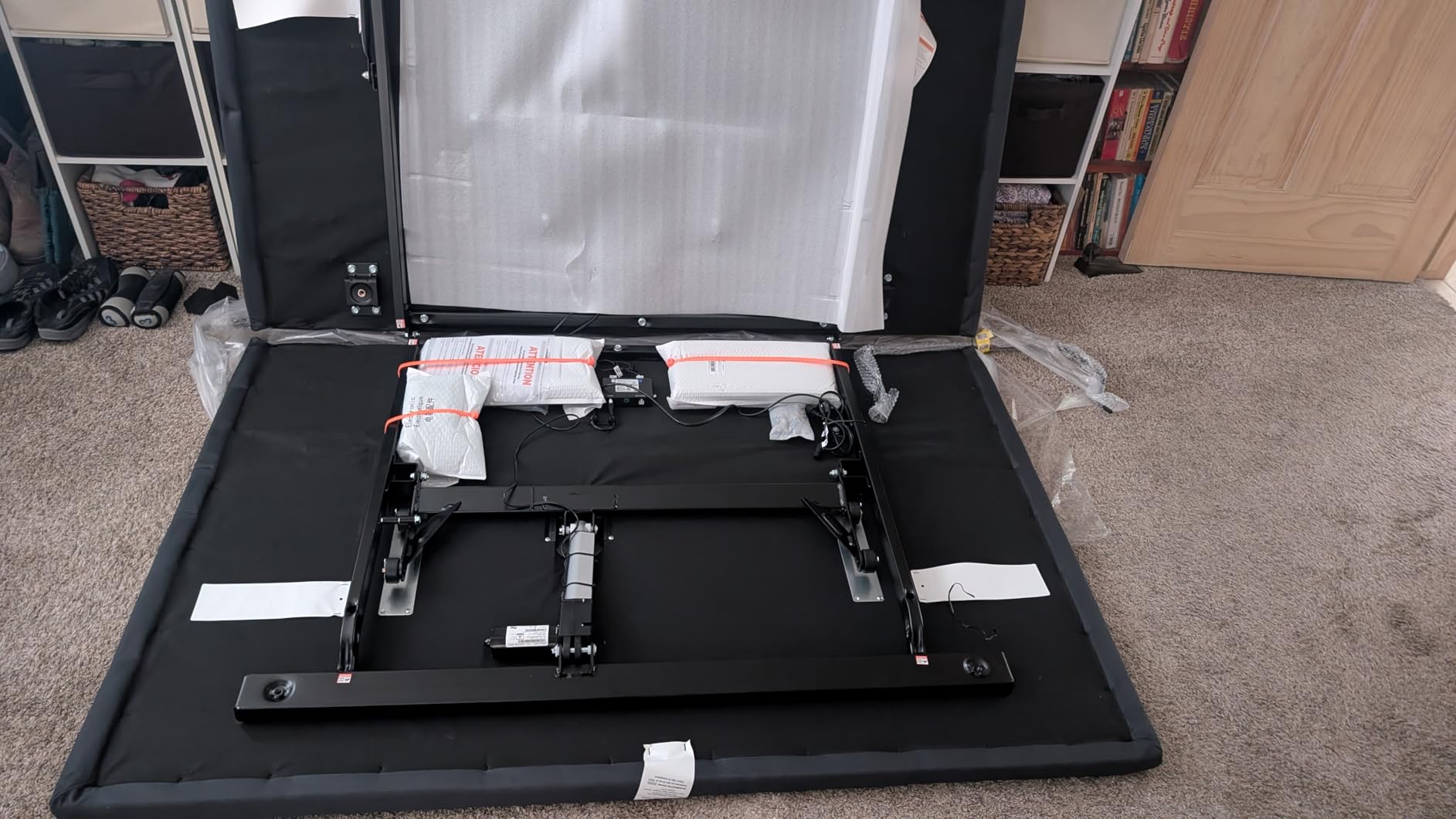 Serta baselogic Level 1 Adjustable Base Bed Frame - Full - Head Adjustability, Wired Remote, Removable Legs for Zero-Clearance Design, and Foldable for Convenient Mobility and Storage customer photo 2