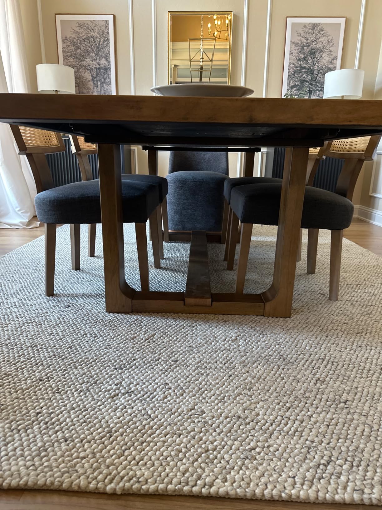 Kendamor Collection Extendable Wood Dining Table, Rectangular 84